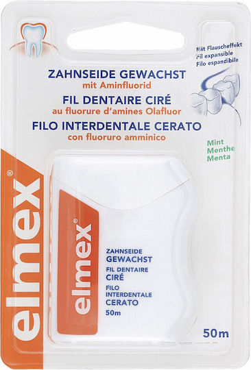 Elmex Ață dentară cerată cu aromă de mentă 50m