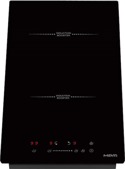 MPM Domino Induction Autonomous Cooktop with Lock Mode 29x52cm