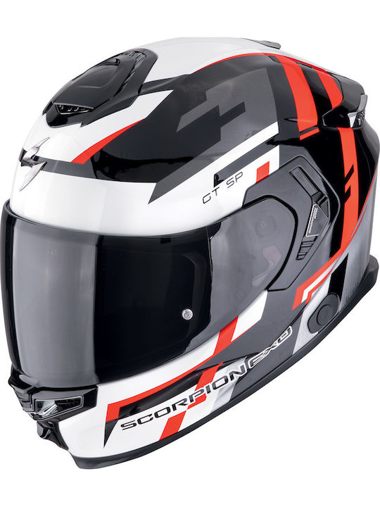 Scorpion EXO-GT SP Air Schwarz-Rot Motorradhelm...