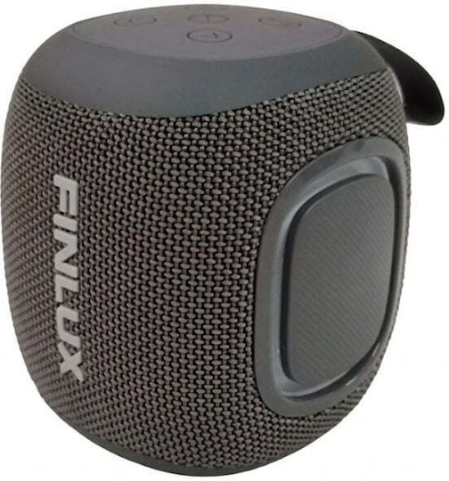 Finlux BU5 Bluetooth Lautsprecher 12.5W mit Tischuhr und Betriebszeiten bis zu 16 Stunden Grau