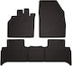 Rubber Car Mats Renault Scenic Iii Minivan 2009-2016 Black Fitted