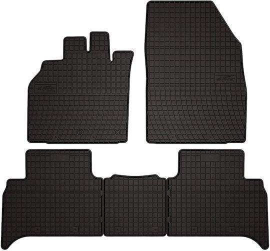 Rubber Car Mats Renault Scenic Iii Minivan 2009-2016 Black Fitted