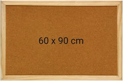 Tablă de plută cu ramă din lemn 60 x 90 cm Optima