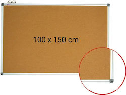 Panou de plută cu cadru din aluminiu 100 x 150 cm Optima