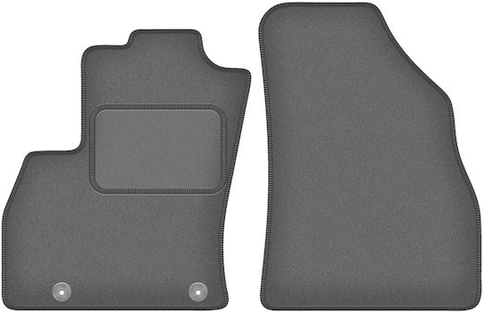 Velour Graphite Car Mats Fiat Qubo Combivan 2 Seats 2008-2020