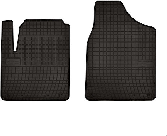 Gummifußmatten Auto Seat Alhambra I Minivan Erste Reihe 1995-2010 Schwarz Passgenau