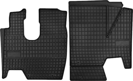 Rubber Car Mats Mercedes Axor Truck 1999 Black Fitted