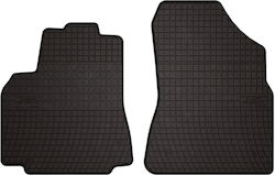 Rubber Car Mats Peugeot Partner Ii Kombivan Tepee 5-seater 1st Row 2008-2018 Black Fitted
