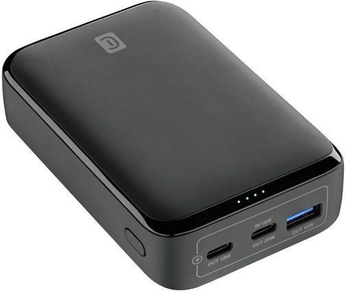 Cellular Line Essence02 Baterie Externă 20000mAh 20W cu Port USB-A și 2 Porturi USB-C Power Delivery Negru