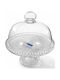 Homestyle Glass Cake Stand with Stand Transparent