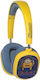 Lazerbuilt Minions Lenticular Disco Wireless Bluetooth Kids' On Ear Headphones With 50 Hours Playing Time Yellow