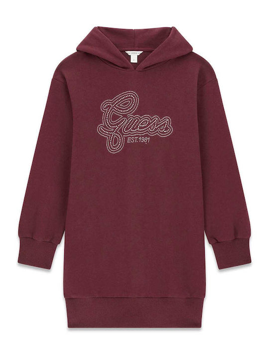 Mädchenkleid Burgundisch
