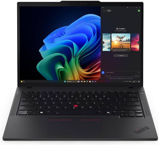 Lenovo ThinkPad T14 Gen 6 (AMD) 14" OLED Тъчскрийн (Ryzen AI 7 Pro-350/32GB/1TB SSD/W11 Pro) (BG Клавиатура)