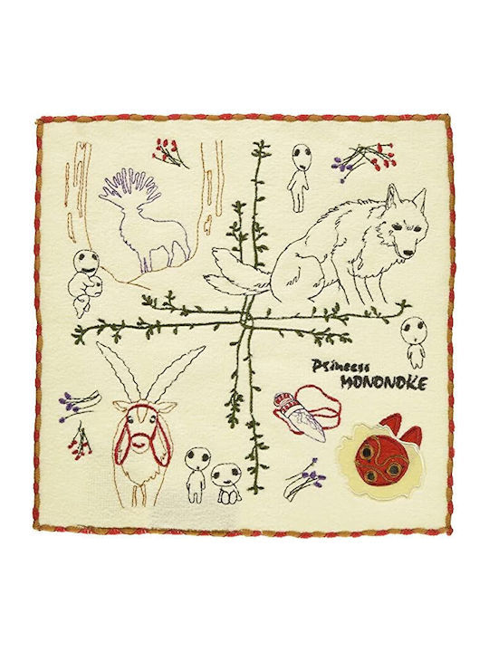 Baby-Handtuch Gesichtshandtuch Studio Ghibli - Princess Mononoke 25x25cm