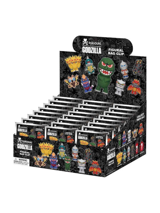 Tokidoki X Godzilla 3d Foam Bag Clips Display 24