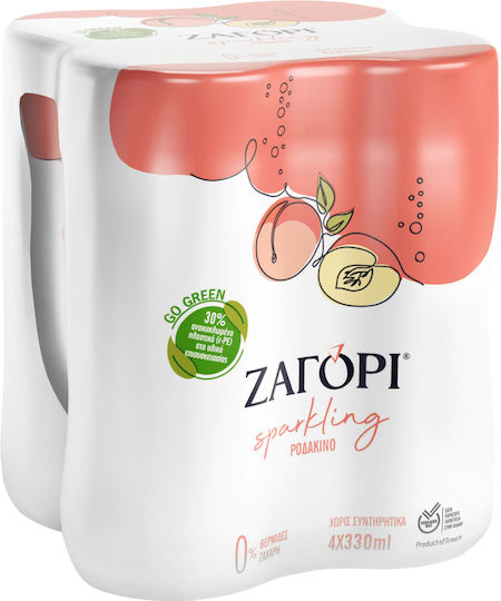 Zagori Zagori Apă Carbogazoasă Piersică 6x330ml