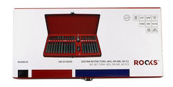 Rooks Torx Hex Spline Schraubendreher-Bits Set 40 Stück Ok010040