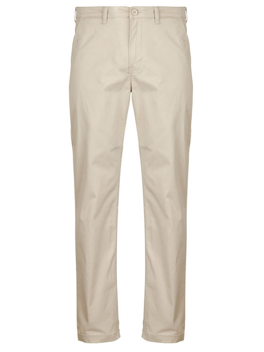 Ανδρικό Παντελόνι Chino Regular Fit Μπεζ