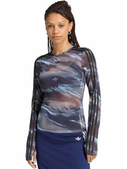 adidas AOP Women's T-shirt with Mesh Olive