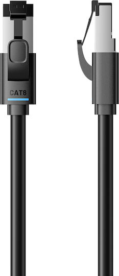 Vention S/FTP Кат.8 (40Gbps) Мрежов Кабел Ethernet 5м Черен