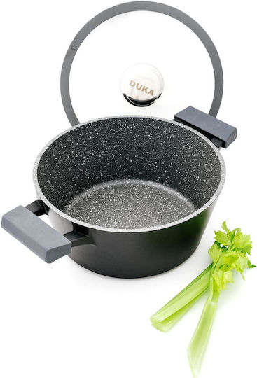 Duka Tiefer Kochtopf aus Aluminium 3,1l