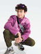 Kids Long-Sleeved Purple Blouse