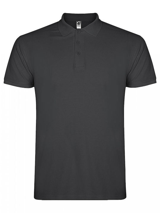 Roly Star Polo Μπλούζα Κοντομάνικη Dark Lead