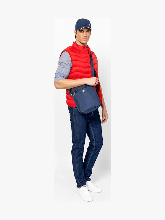 Geantă De Umăr / Tip Crossbody Albastru Marin Pentru Bărbați