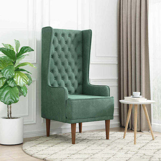Scaun De Relax Velur Albastru Deschis 64x64x131cm