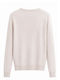Women's Blouse Long Sleeve with V-Neckline Beige