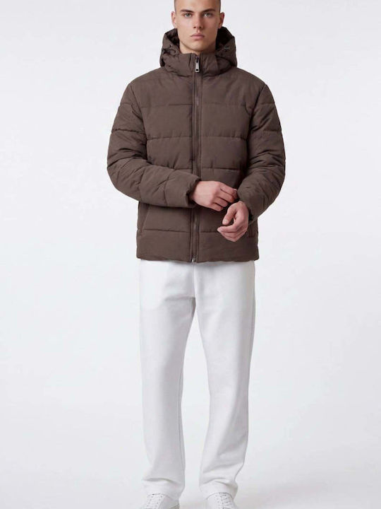 Зимно яке Puffer Кафяв