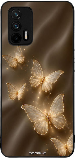 Husă Sonique Diva Series Realme GT 5G Fluturi Aurii