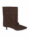 Wildleder Damen Stiefeletten Braun