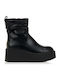 Stiefeletten Damen mit Plattform Schwarz