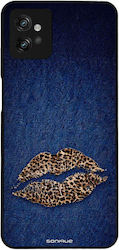 Sonique Diva Series Handyhülle Motorola Moto G32 Denim Leopard Sonique Diva Series Handyhülle Motorola Moto G32 Denim Leopard