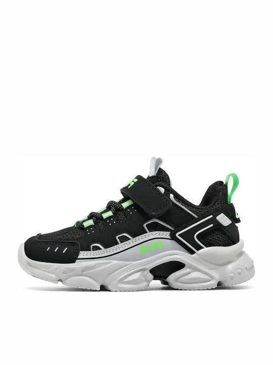 FILA Kids Sneakers with Hoop & Loop Closure Black