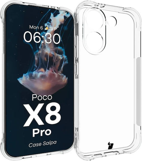 Silicone Case Bizon Case Salpa Compatible with Xiaomi Poco X8 Pro Clear