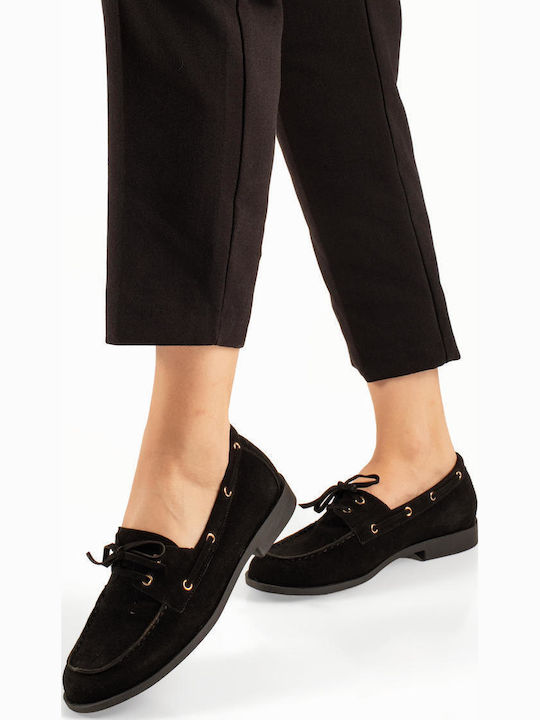 Alta Moda Women's Boat Shoes in Black Colour