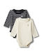 Calvin Klein Set of Bodysuits Black/Beige 2 Pieces