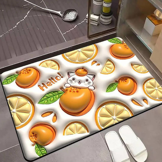 Fußmatte Eingang Rutschfest Orange 38x58cm