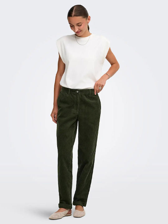 Women's Chino Trousers in Regular Fit Green