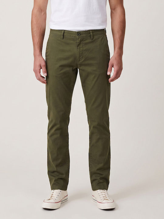 Men's Slim Fit Khaki Trousers