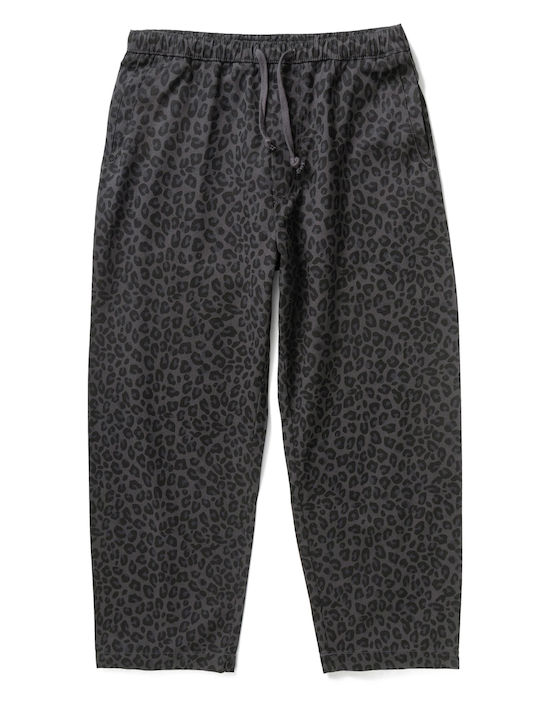 Ανδρικό Παντελόνι Relaxed Fit Black Leopard