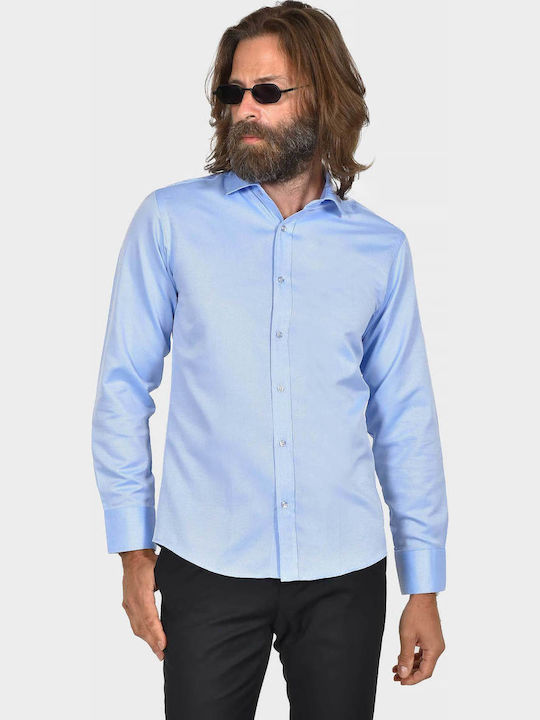 Berto Lucci Short Sleeve Shirt in Regular Fit Ecru