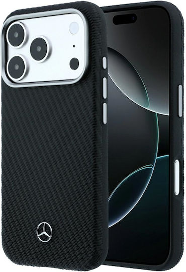 Mercedes Leder Semi Wrap Holzoptik Magsafe Iphone 18 Pro Max 17 Pro Max Schwarz