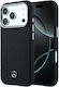 Mercedes Leder Semi Wrap Holzoptik Magsafe Iphone 18 Pro 17 Pro Schwarz