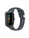 Amazfit Bip 1s Stripe Texture 20mm Silicone Watch Band Dark Gray