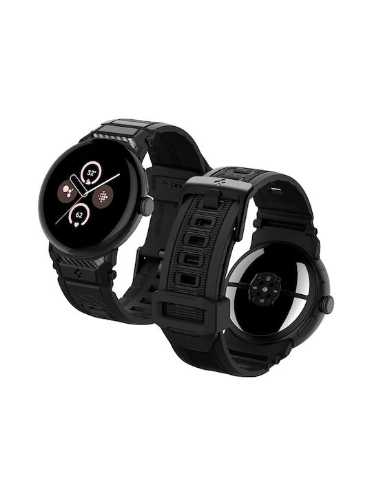 Spigen Rugged Band Amp07600 Google Pixel Watch 5 Watch 4 Watch 3 45mm Negru Spigen Rugged Band Amp07600 Google Pixel Watch 5 Watch 4 Watch 3 45mm Negru
