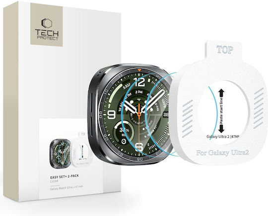 Tech-Protect Easy Set+ Tempered Glass for Galaxy Watch Ultra 2 1pc