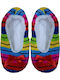 Women's Closed Red Slippers E305-03